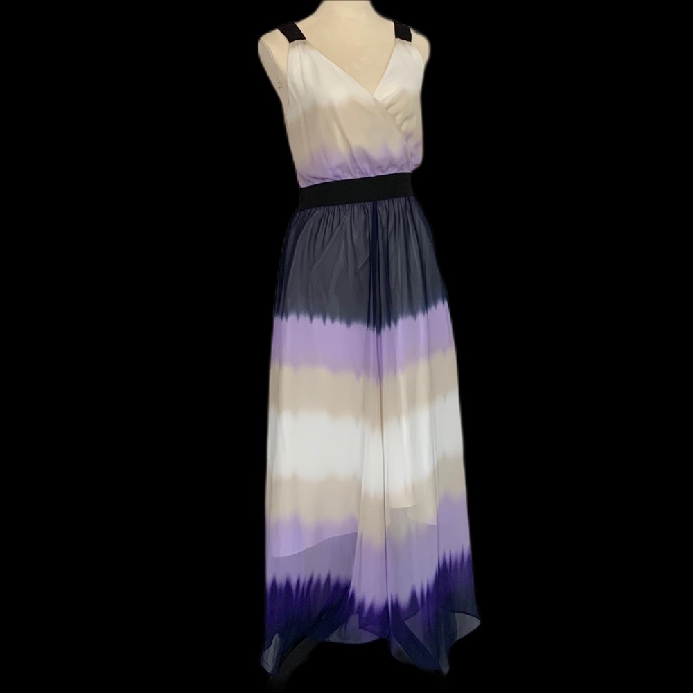 Express Lavender Ombré Chiffon Maxi Dress